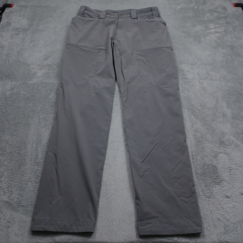 Duluth Pants Mens 32x32 Gray Flexpedition Workwear Casual Outdoor